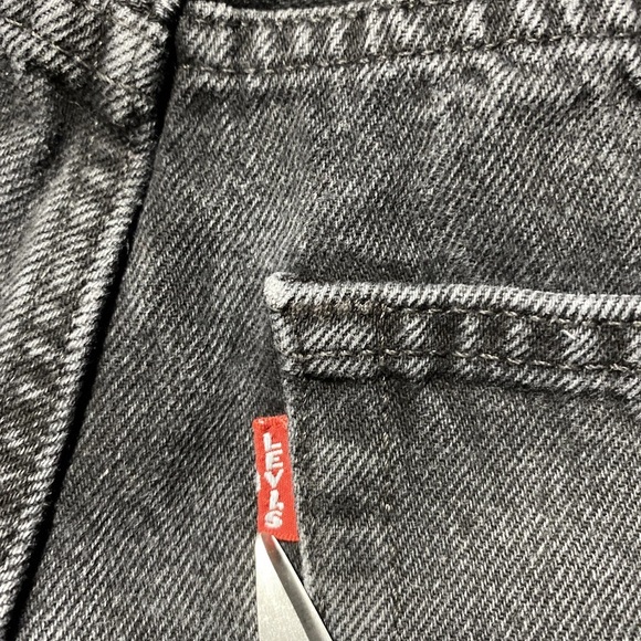 Levi's Premium Big E Baggy Dad Jeans Women's Size 24 Boot Barn Black Denim - Picture 4 of 12